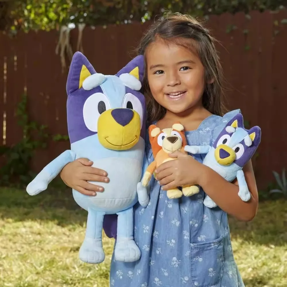 Gorąca sprzedaż Niebieskooczy Pies Bingo Rodzina 25cm Pluszowa Zabawka Piesek z Kreskówki Miękkie Wypchane Zwierzęta Lalki Prezenty Urodzinowe Świąteczne Rodzina Blue-y B