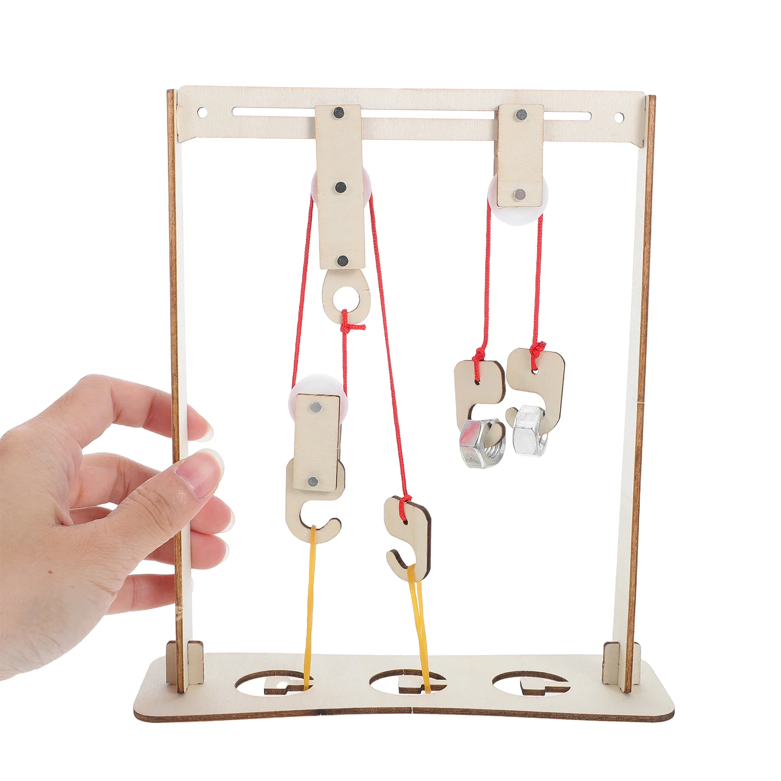 5 Sets Diy Pulley Model Kit For Science Learning Physics Experiment Pulley Blocks And Bracket Set Teaching Tools For Physical Me