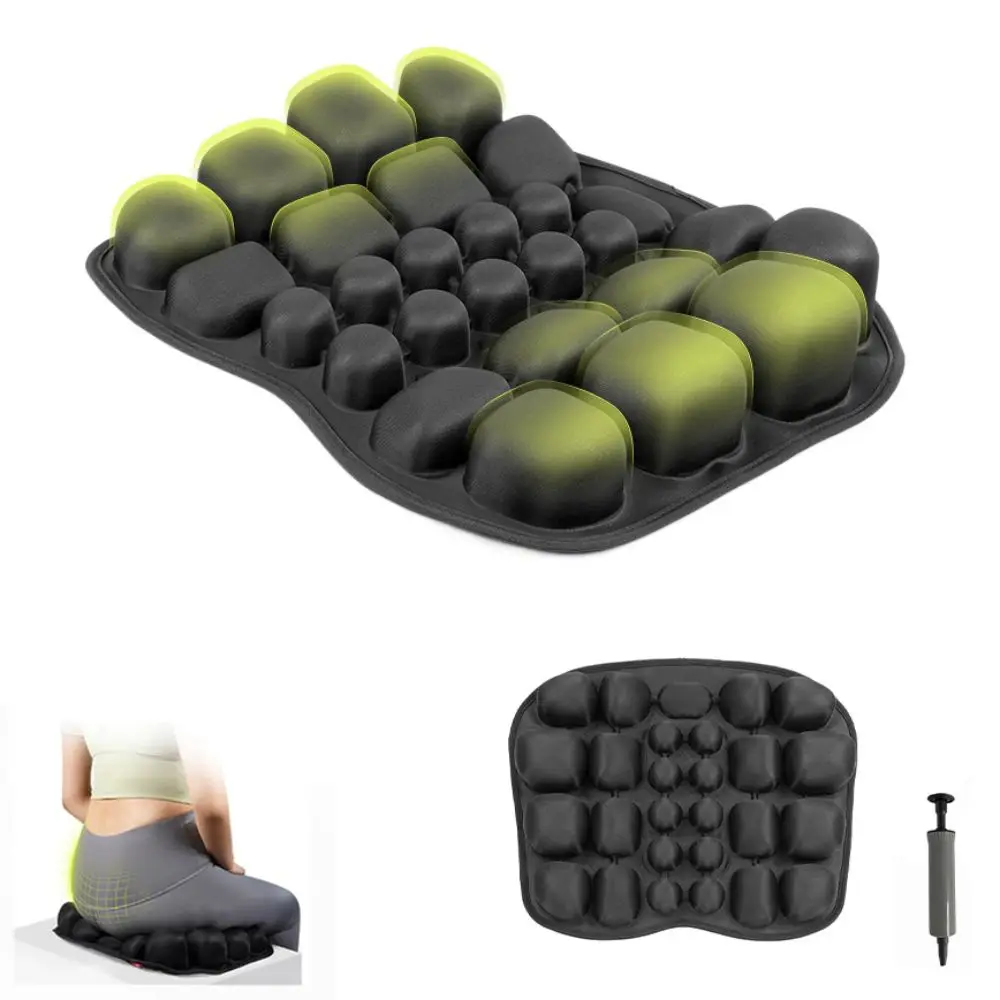 

Air Bags Travel Cushion Anti-Slip Lightweight 3D Air Cell Seat Cushion Breathable Butt Shaping Travel Seat Cushion