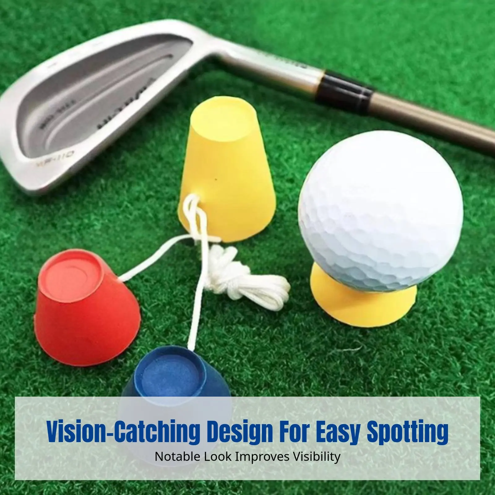 

Sport Tee, Rubber Ice Ground Tee, Winter Use, Linked, Colorful, Sport Training Accessory