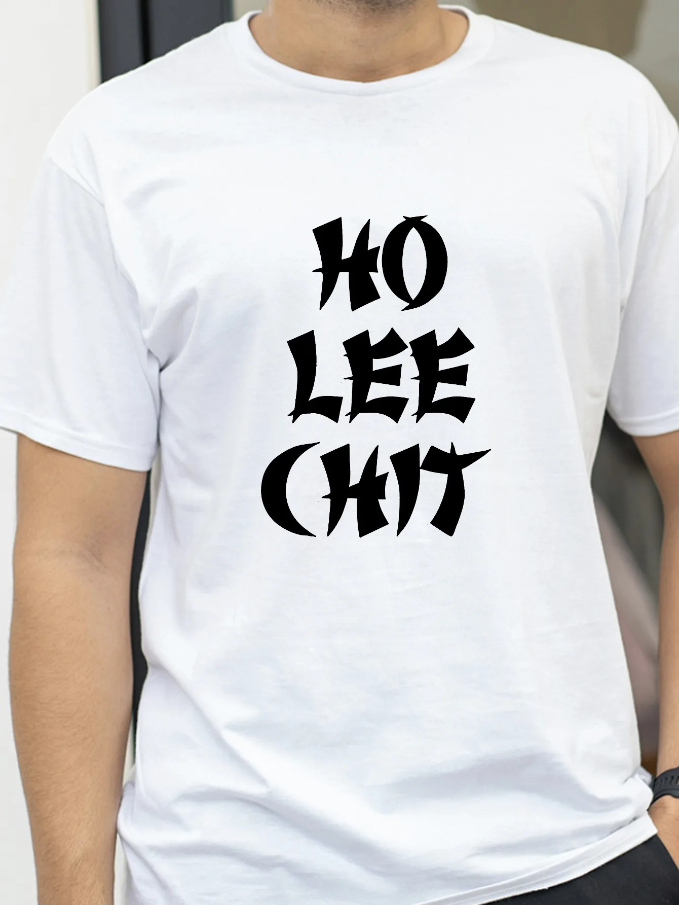 

Men T SHIRT HO LEE CHIT CHEEKY RUDE SLOGAN Fashionable trendy romantic T-Shirt Minimalist trendy printed T-Shirt