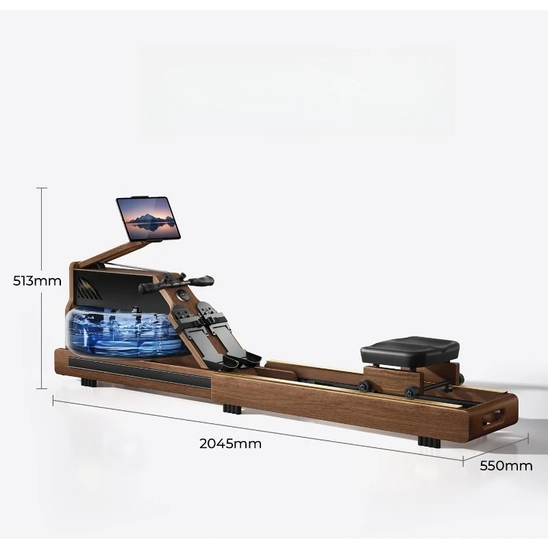 Household foldable water magnetic double resistance intelligent fitness equipment fat burning comprehensive training