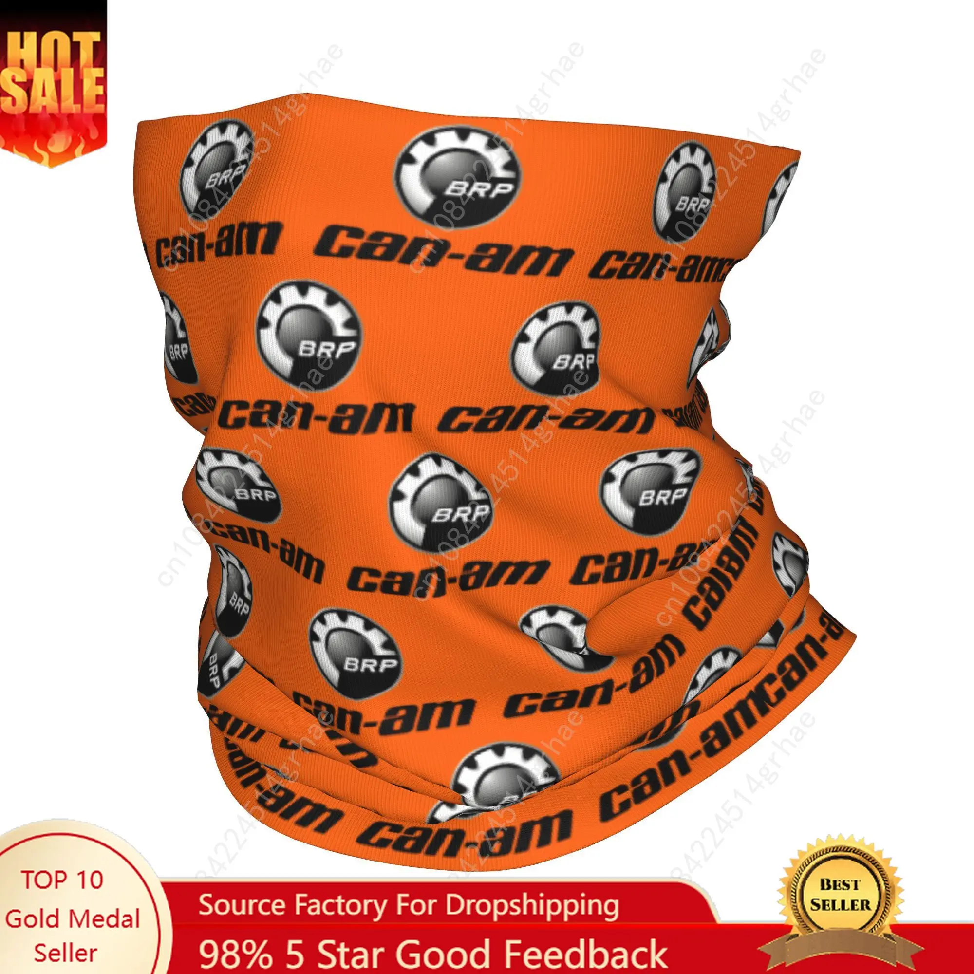 مخصص Can-Am BRP باندانا الرقبة الجراب يندبروف الوجه وشاح غطاء النساء الرجال Atv دراجة نارية عقال أنبوب بالاكلافا #1