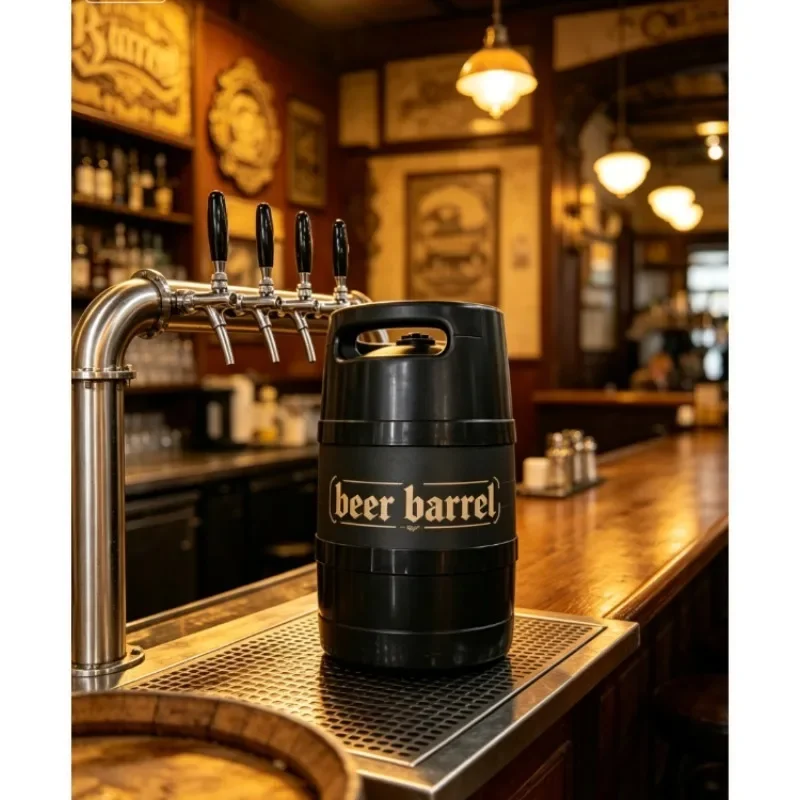 Beer Keg 3L 5L Portable Plastic Draft  Mini Home Brew Beer Barrel No CO₂ Required With High Barrier Inner Bag For Party Camping