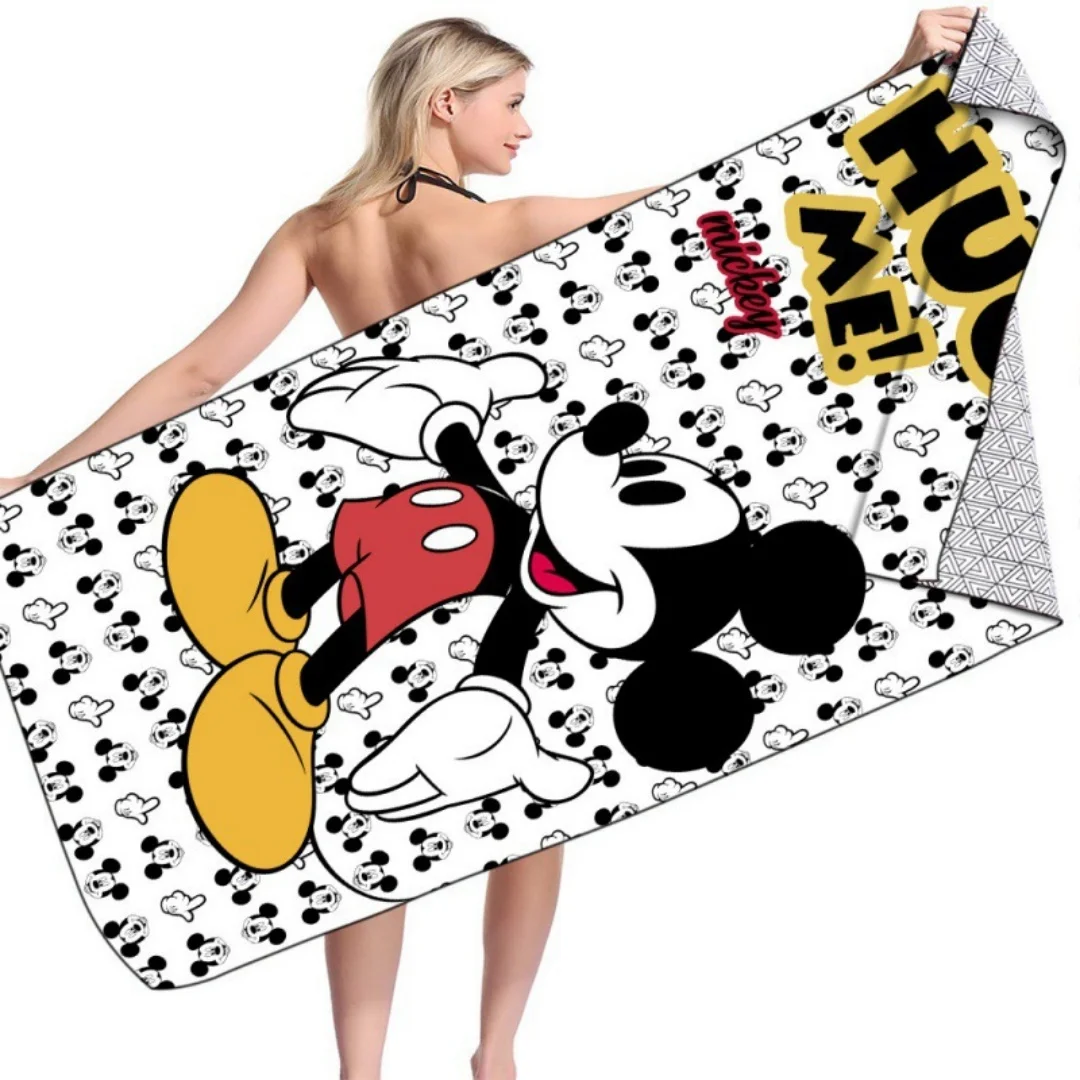 Toalla de playa de Mickey Mouse, Toalla de baño de dibujos animados, Playa infantil de Disney, Toalla deportiva y para natación en la playa, Toalla de secado rápido 3