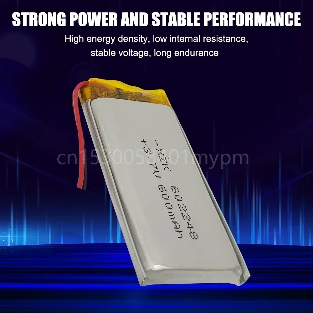 602248   3,7 В, 600 мАч, литий-полимерная аккумуляторная батарея LiPo для MP4, GPS, Bluetooth-гарнитура, динамик, регистратор вождения, светодиодные фонари
