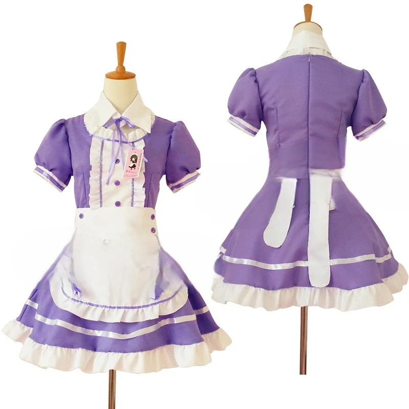 Soft tone maid costume cosplay cameriera ristorante cameriera anime performance costume cameriera in bianco e nero