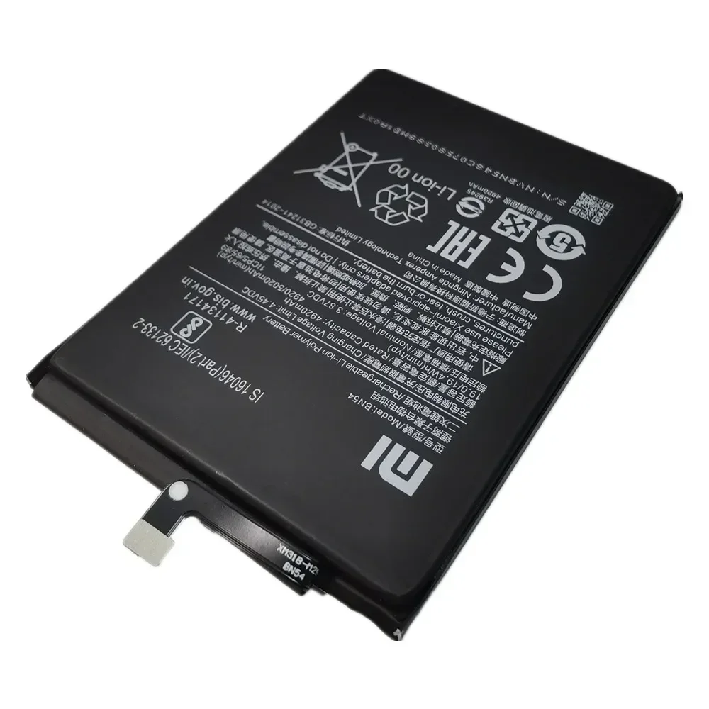 2025 Years 5020mAh BN54 Original Battery For Xiaomi Redmi Note 9 Note9 5G / Redmi 10X 4G Version / Redmi 9 Mobile Phone Battery image 3