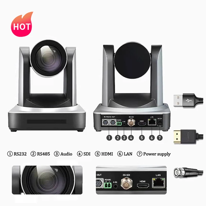 TC10S Factory Directly Delivery1080P Ptz Live Streaming Hd Camera Broadcast OBS Vmix Use