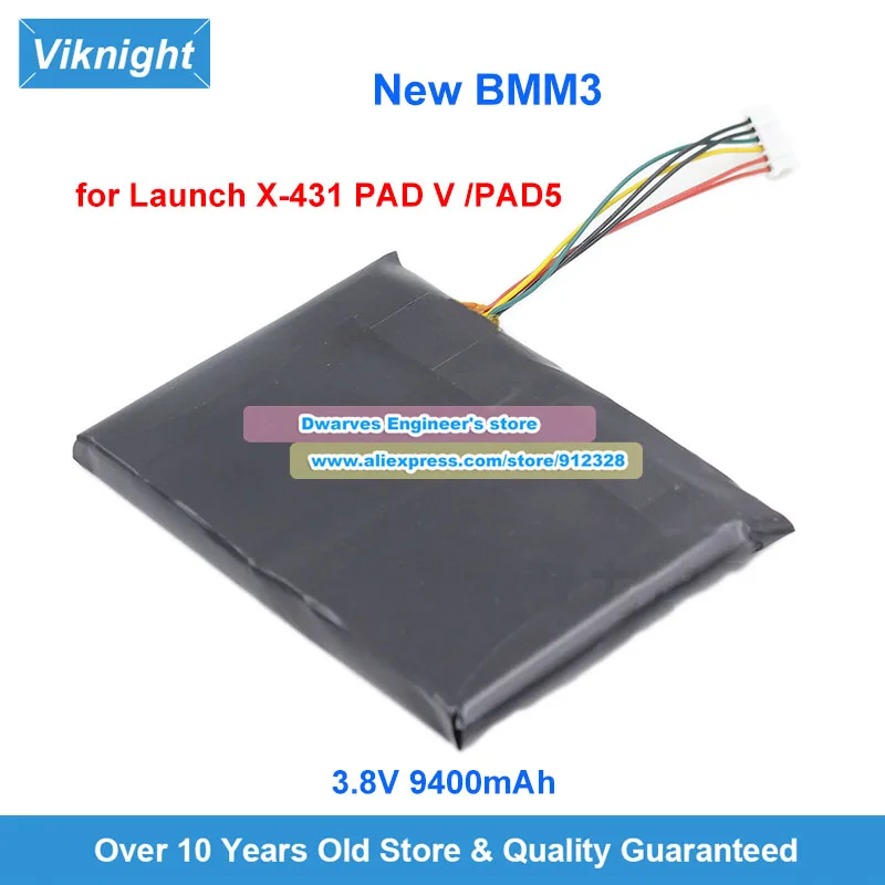 

New Replacement BMM3 Battery for Launch PADV PAD5 Diagnostic Apparatus 3.8V 9400mAh