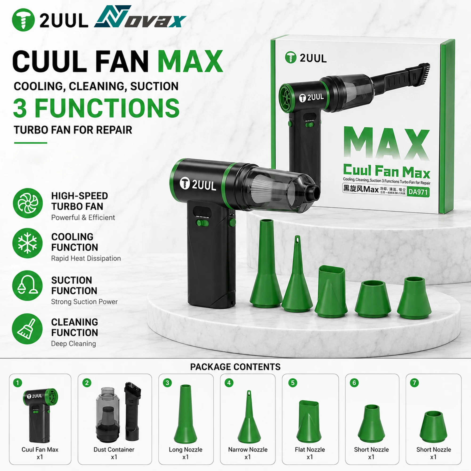 2uul-da971-black-whirlwind-max-three-in-one-violent-fan-a-cooling-vacuuming-and-cleaning-tool-for-mobile-phone-maintenance