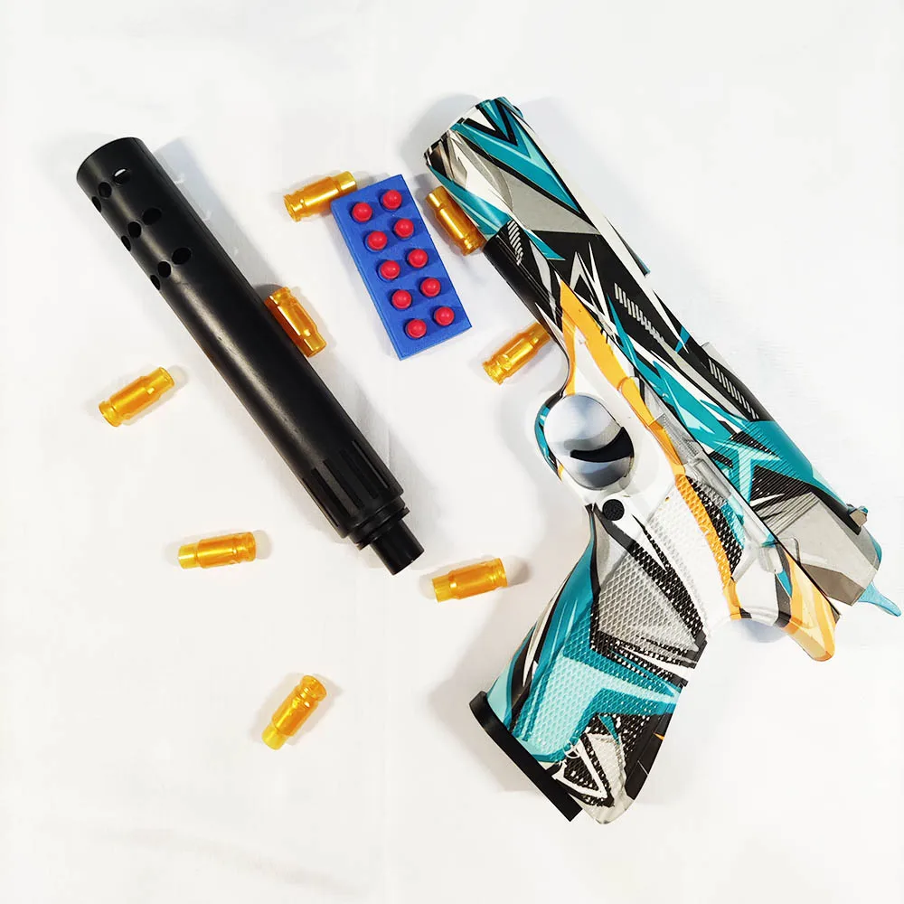 Shell Ejecting Soft Bullets Cheap Toy Guns Pistol For Kids Girls Shooting Games Dropshipping TK Shop Toy Gun Age 5+