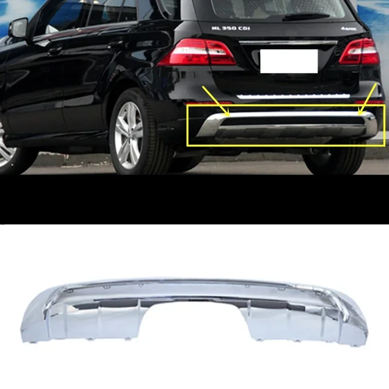 Rear Bumper Lower Chrome Trim for Mercedes-Benz W166 ML300 ML320 ML350 ML400 ML500 ML550 2012-2015