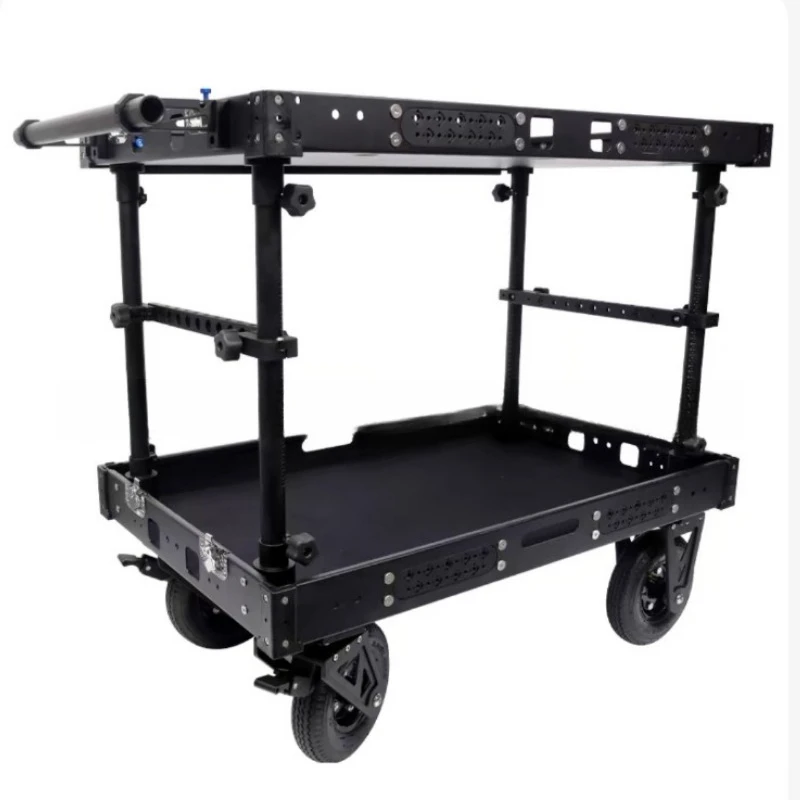 Director's tool cart, special for the crew, folding studio camera equipment trolley workbench