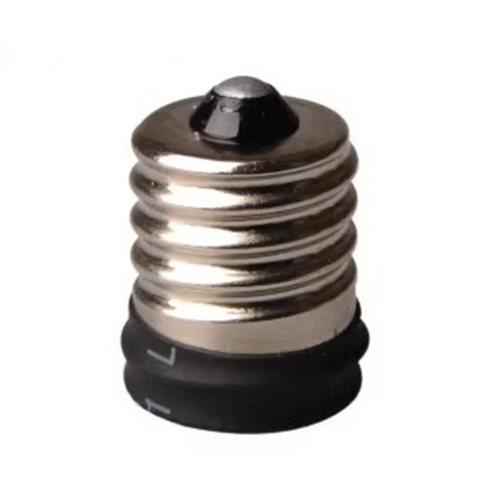 10 قطع محول لمبة E17 إلى E14، قاعدة حامل مقبس المصباح لمصابيح الإضاءة LED/CFL/الهالوجين، متينة، أسود #3