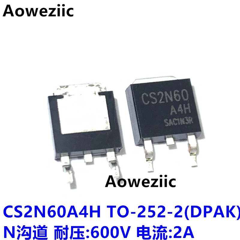 CS2N60A4H TO-252 CS2N60 N channel withstand voltage 600V current 2A field-effect transistor