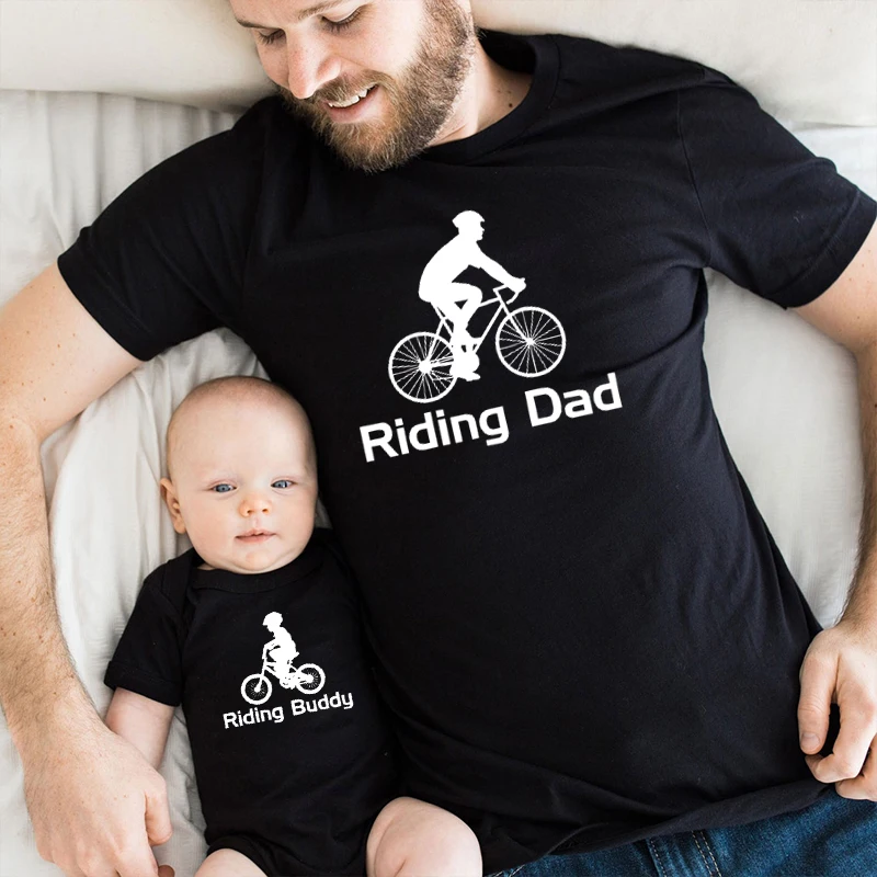 Matching Dad and Son Shirts Cycling Dad Life Tshirt Father Daughter Gift Daddy and Me Outfits Fathers Day Clothes Bike Riding m