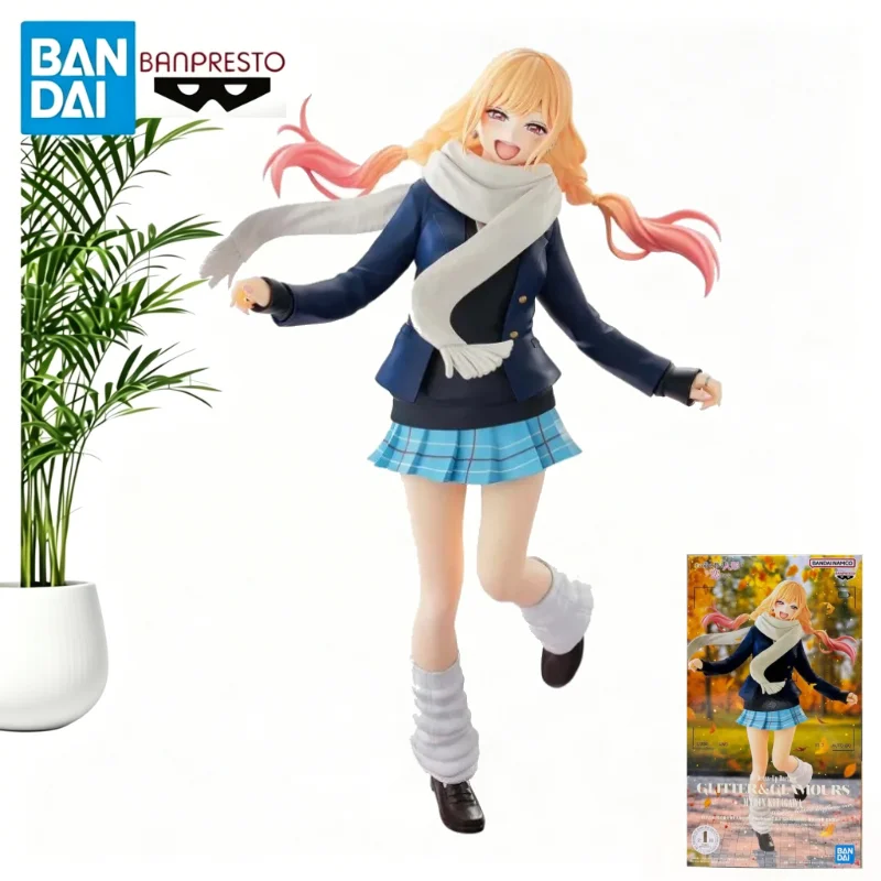 Original Genuine Model Banpresto Glitter&Glamours My Dress-Up Darling Marin Kitakawa Winter Uniform Figure Anime Toys Gifts AS