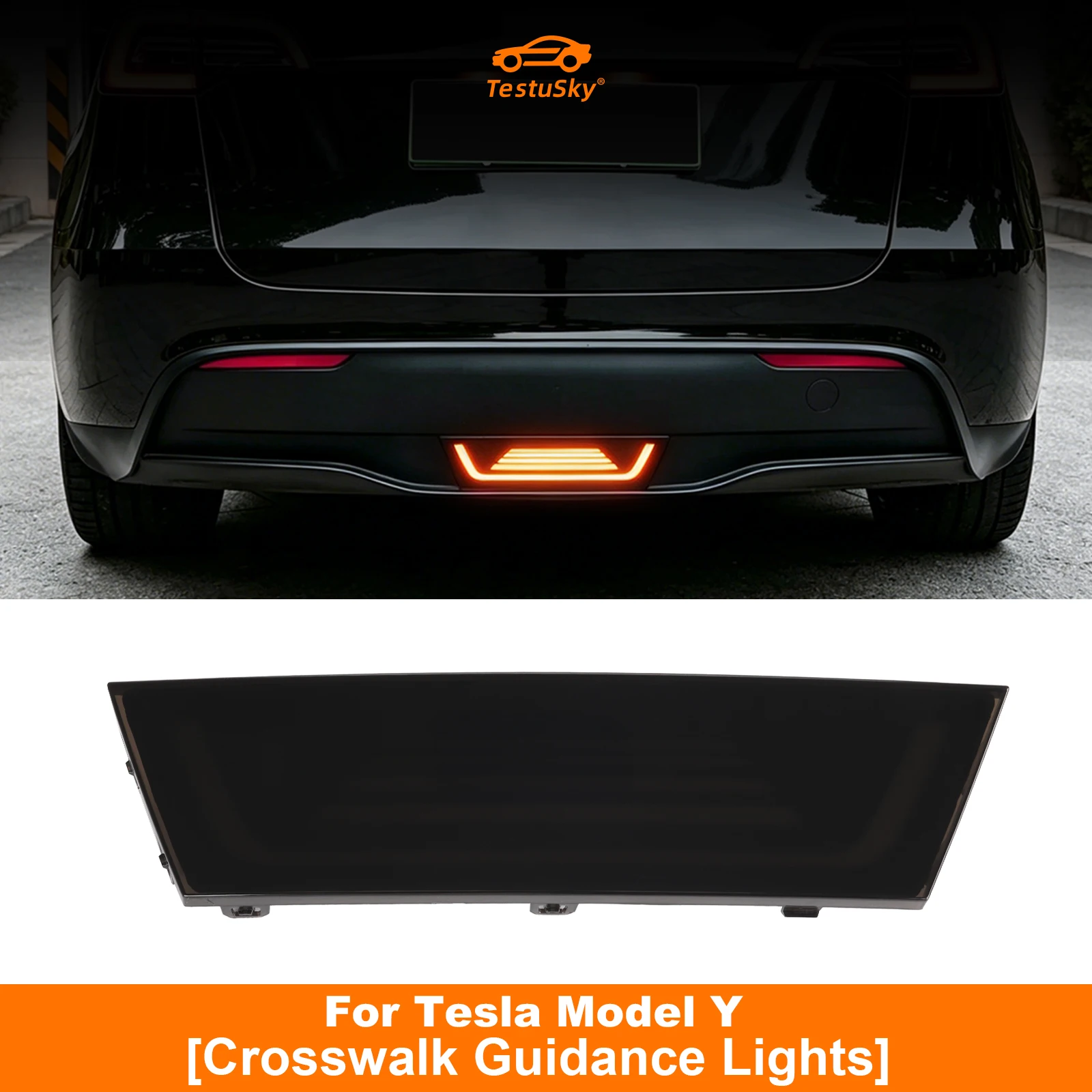 LED Pilot Light For Tesla Model Y 2021-2024 Dynamic Warning Turning Brake Signal Lamp Rear Bumper Running Light IP68 waterproof