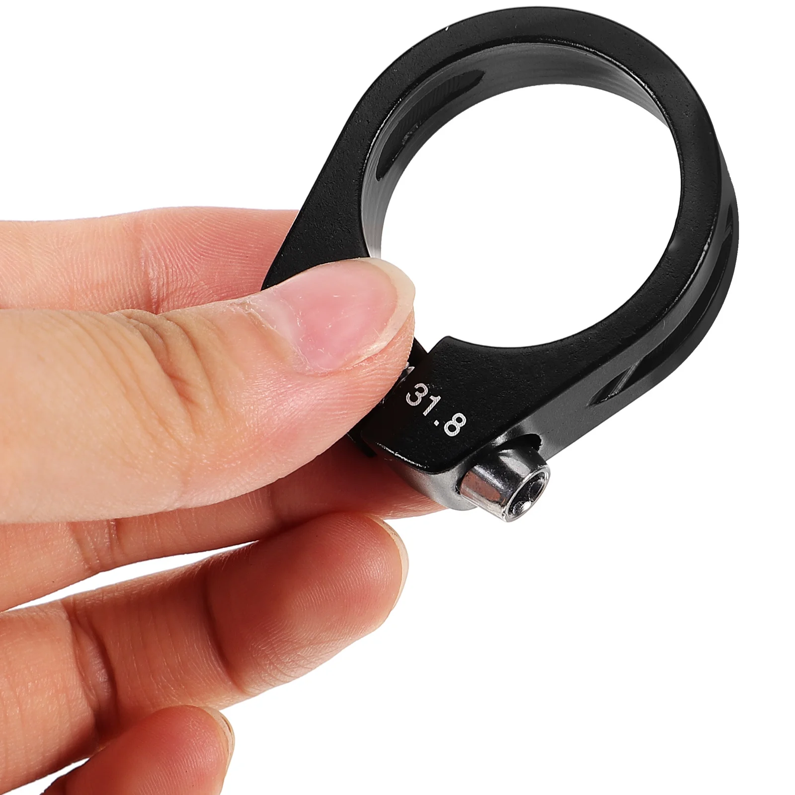 

Bike Seat Post Clamp Aluminum Alloy Folding Bike Seatpost Collar Adjustable Bolt Type Clamp for Mountain Road Bikes