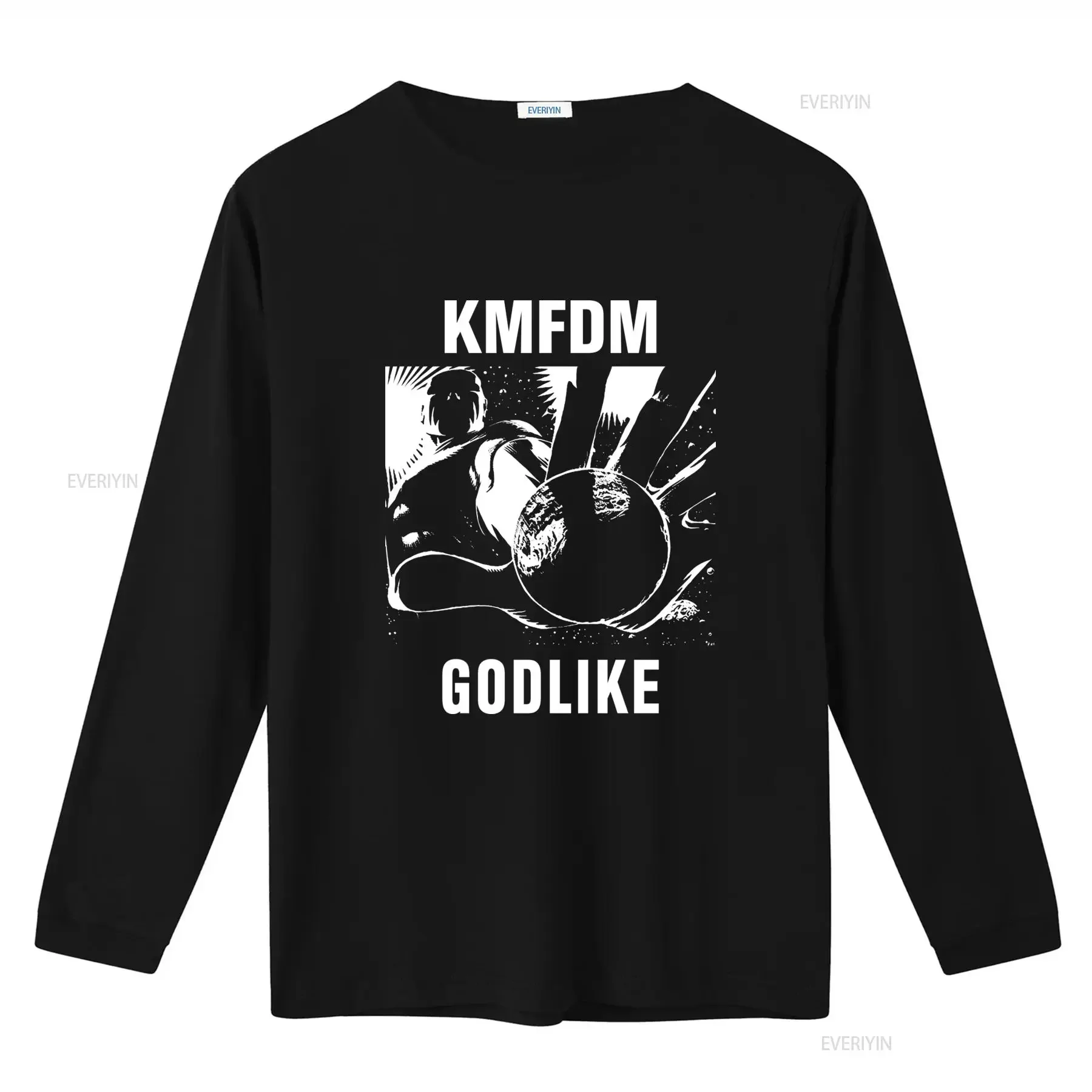 KMFDM Band Godlike T Shirt Full Sizes from S to 5XL Bold Design High Quality Print vintage Washed Comfortable graphic Unisex