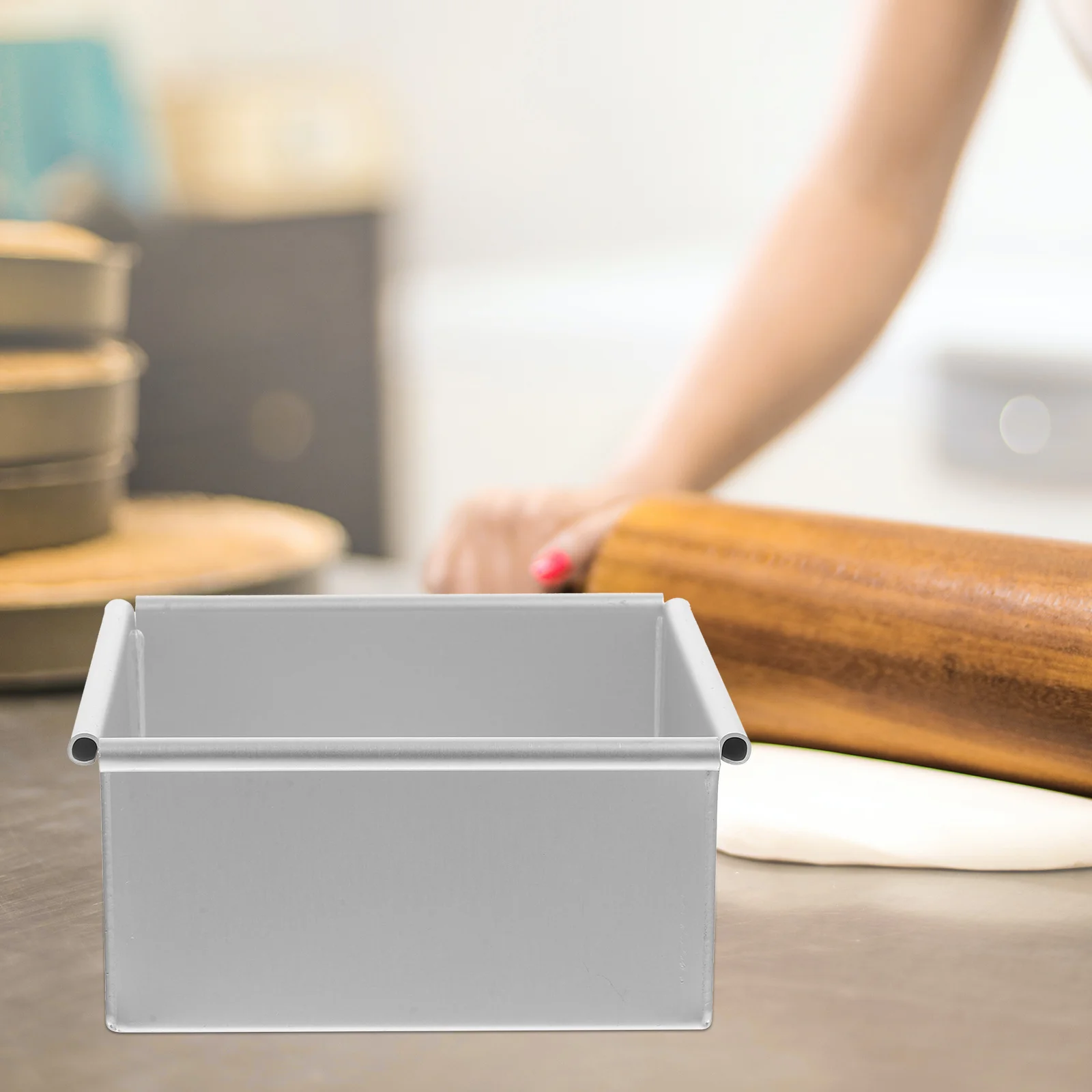 

Aluminum Alloy Square Cake Pan Removable Bottom Nonstick Mold For Cheesecake Pudding Cake Baking Pans Metal Molds Kitchen