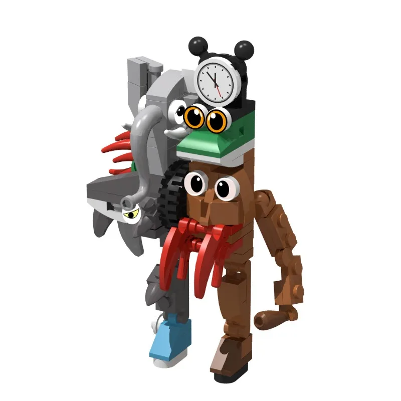 120-teiliges Hybrid-Kreatur-Bausatz – Fantasy-Tier-Fusion-Modell für Jugendliche und Erwachsene, kreatives DIY-Schreibtischdekor, Geschenk mit Handbuch