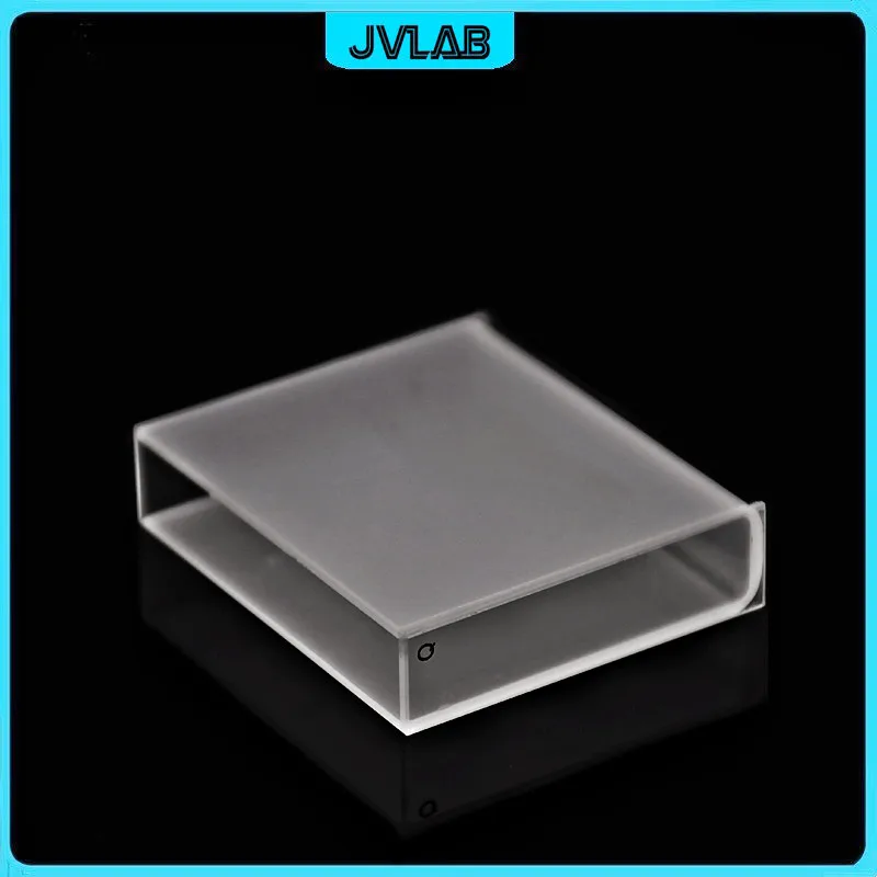 Quartz Cuvette ( Liquid Sample Cell ) Absorption Cell 50 mm Measuring Reflected Light Cuvette Resistant High Temperature 600(C)