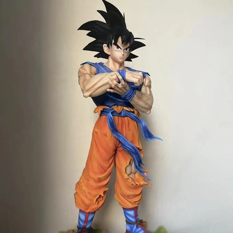 30Cm Anime Super Saiyan Goku Figuur Wit Gat Dragon Ball Action Figure Son Goku Beeldje Staande Model Pvc Speelgoed kinderen Gift