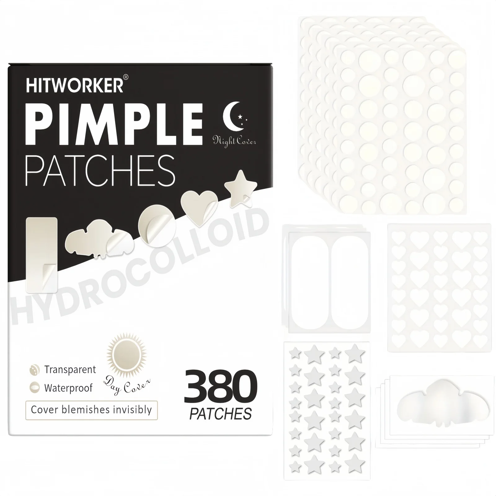 380Pcs Hydrocolloid… - image