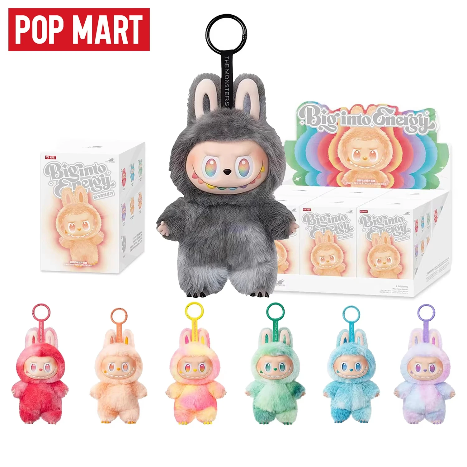 

POP MART LABUBU THE MONSTERS Big Into Energy Series Vinyl Plush Blind Box Toys Kawaii Anime Action Figure Surprise Mystery Box