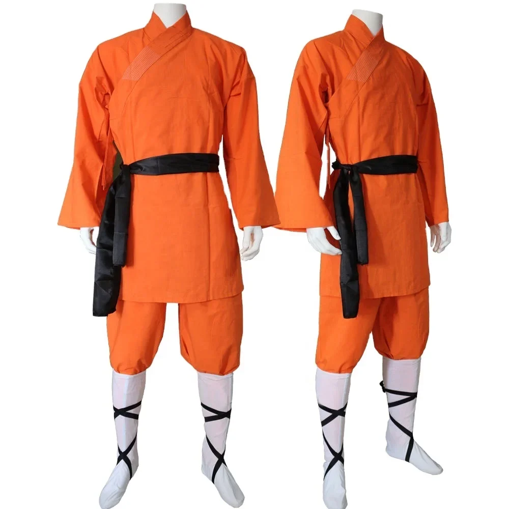 

Classic Kung Fu Uniform, Traditional Professional Kung-Fu Uniforms, Customized Black Shaolin Monk Kung Fu Uniform