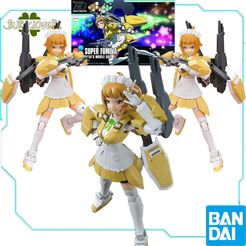 

Bandai Original GUNDAM HGBF SUPER FUMINA Anime Action Figure Assembly Model Toys Collectible Model Ornaments Gifts For Children