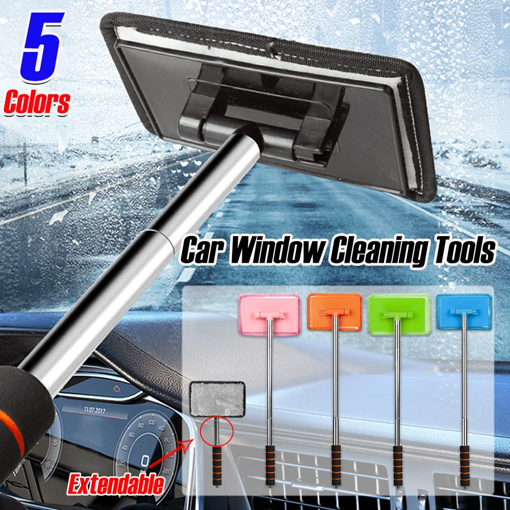 

Car Windshield Water Scraping Tool Velcro Design Reusable Convenient Automobile Glass Wiper Cleaning Brush Auto Clean Tool