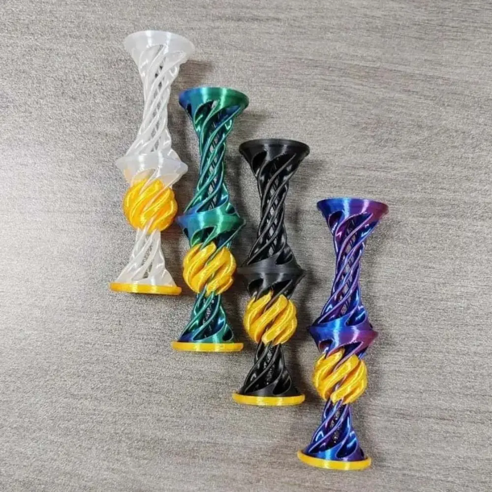 Double Layer Impossible Pyramid Passthrough Three-dimensional Diversification 3D Printing Spiral Desktop Decoration Interesting
