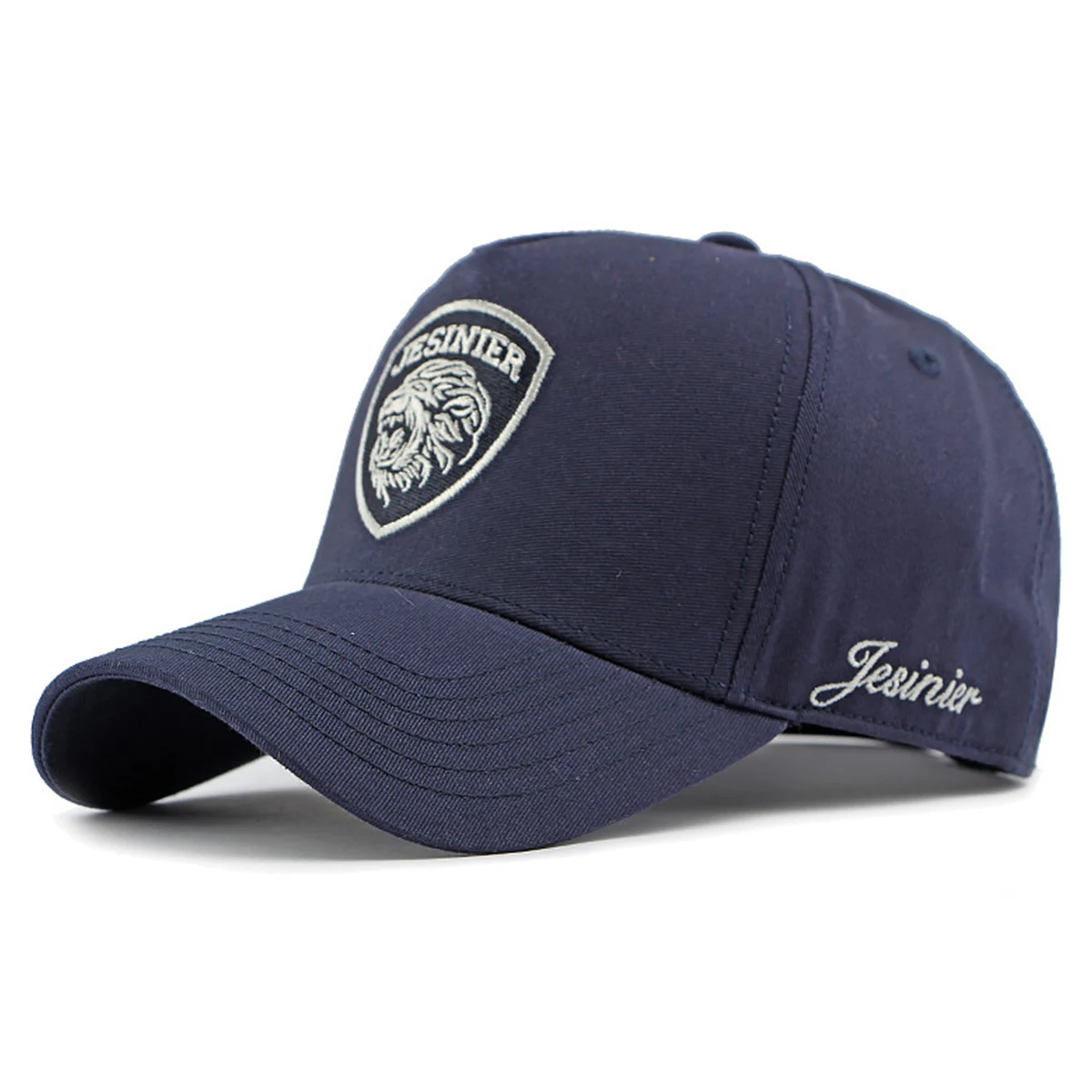 Unisex JESINIER Baseballkappen mit Löwenstickerei, Frühling und Herbst, für den Außenbereich, verstellbare Freizeithüte, Sonnenschutzhut, Sportkappe – Detail 11