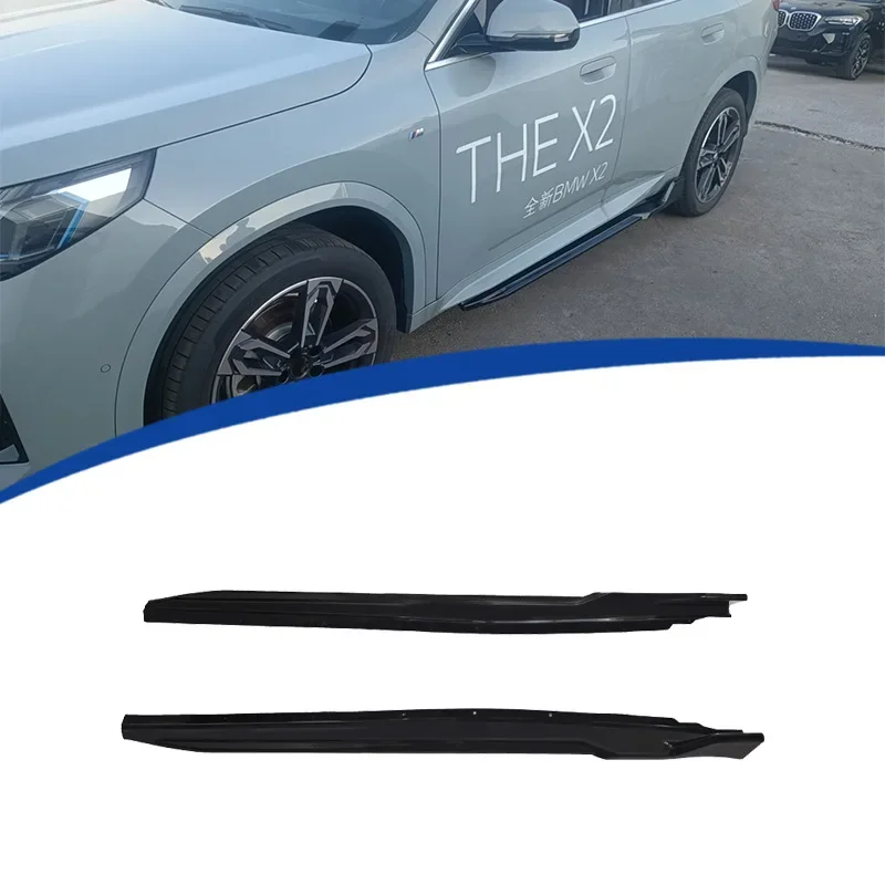 Suitable for 17-24 BMW X2 Black Warrior side skirts made of PP material