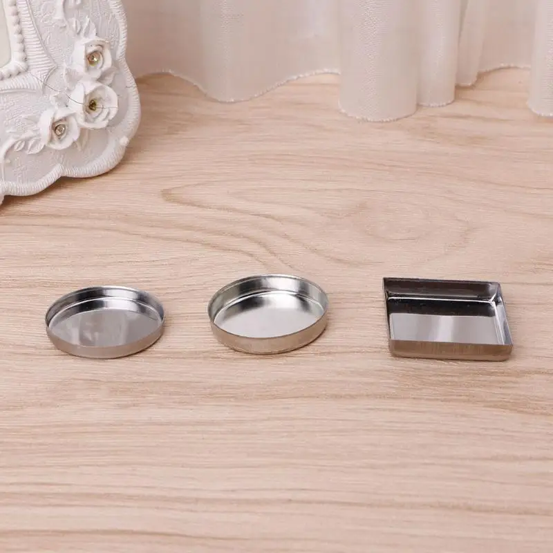 U0DE 10 Uds paleta sombra ojos vacía, recipientes para polvo, almacenamiento ollas que responden a los imanes