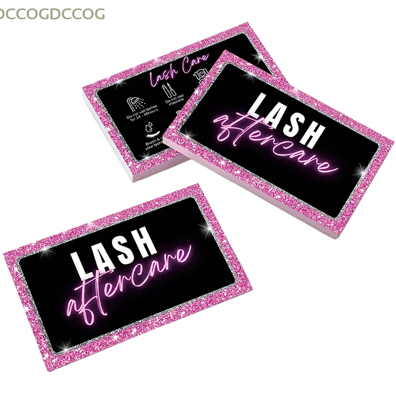 50 قطعة بطاقة رمش لاش تمديد بطاقة الرعاية اللاحقة لاش صغير بطاقة الأعمال بطاقة الولاء مصنع المورد #6