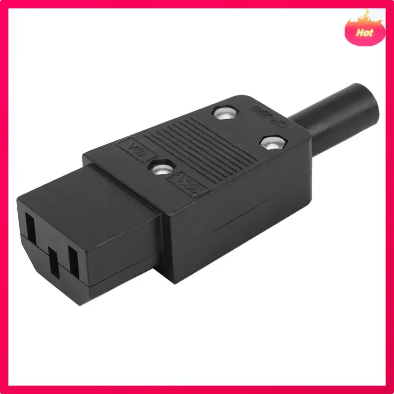 

AYHF 30PCS IEC 320 C13 Female Plug Adapter 3Pin Socket Power Cord Rewirable Connector