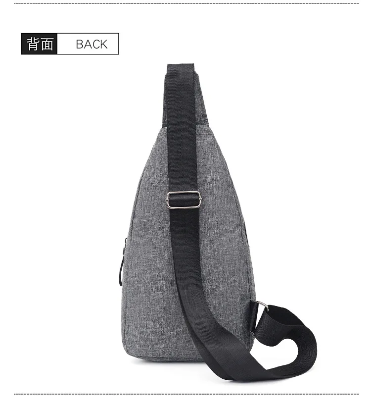 Korean Version Chest Bag, Outdoor Hiking and Cycling Single Shoulder Crossbody Bag, Oxford Cloth Outdoor Sports Bag Bag for Men