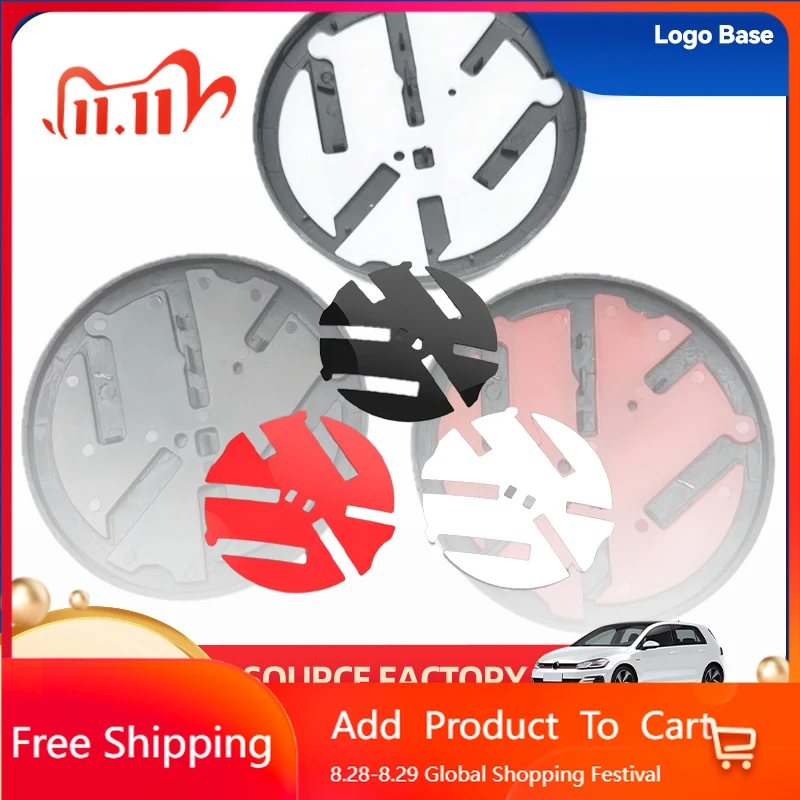 

2026 Горячие эмблемы для Volkswagen VW, автомобильный мусорный багажник Volkswagen 110 мм, эмблема задней крышки багажника, фон для Golf 6/7/7,5/Polo/Passat/