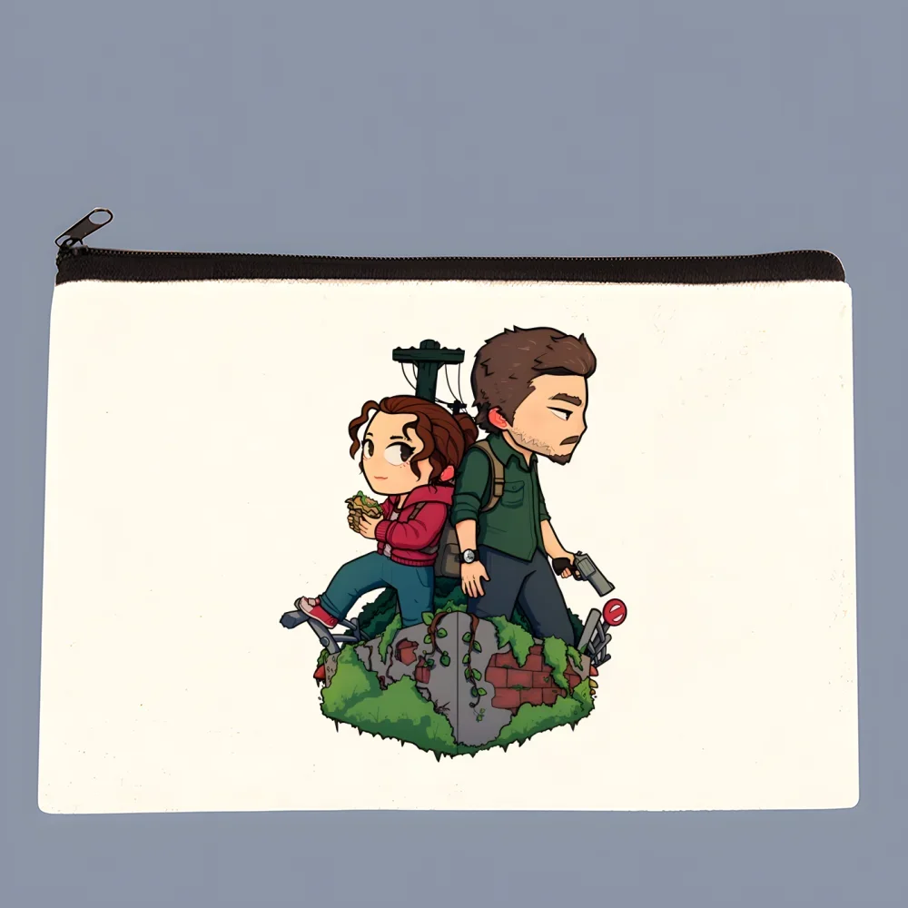 Fireflies The Last Of Us  Canvas Coin Purse Canvas Bag Small Square Key Bag Storage Card Cartoon Coin Bag