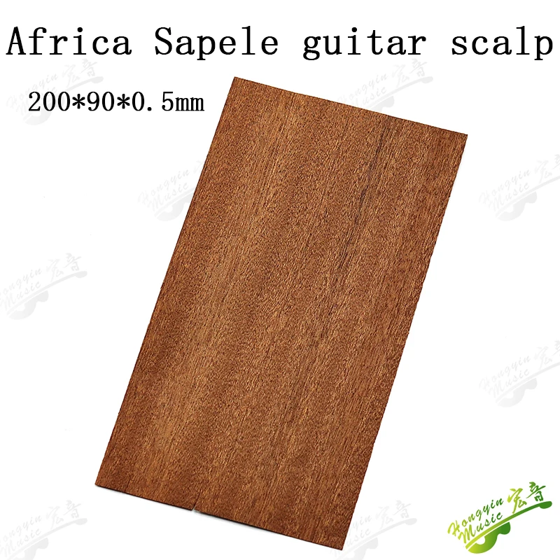 Zebrawood Gitarrenkopfplatte, wunderschönes Zebrano-Kopffurnier, Massivholz, handgefertigtes Material, Gitarrenzubehör, 200 x 90 x 0,55 mm – Detail 5