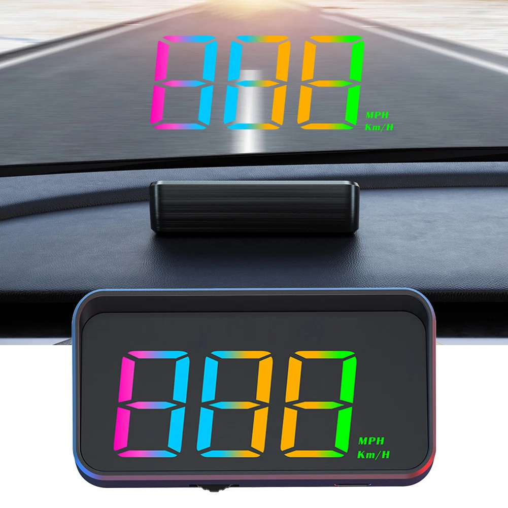 90*45 Mm Car Head-Up Display ABS And PC Material Built-in GPS Chip Compact Size Direct Installation High Universality Fitment