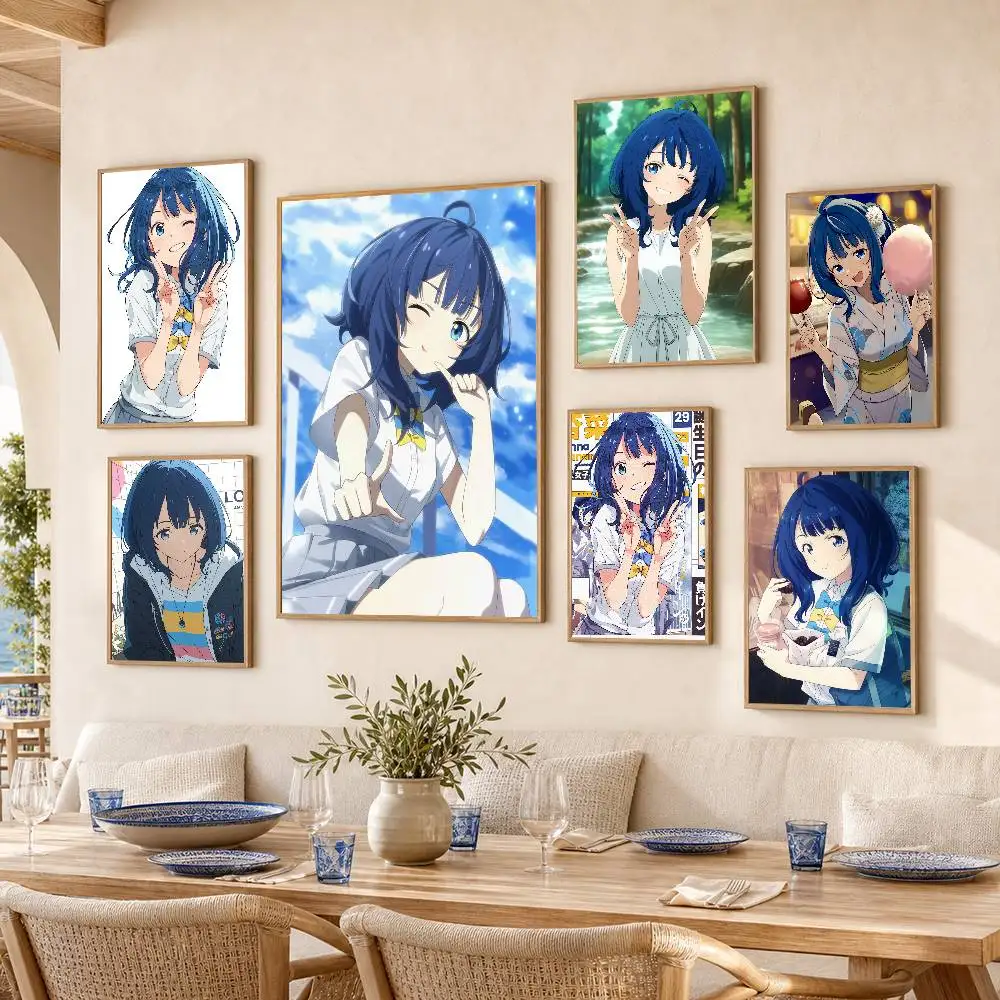 Anna Yanami Poster Self-adhesive Art Waterproof Paper Sticker Coffee House Bar Room Wall Decor