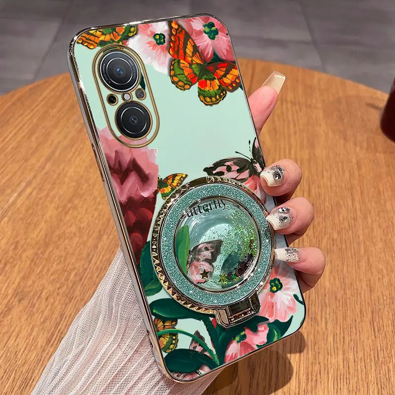

Nova 9SE Colorful butterflies Plating Phone Case For Huawei Nova 13Pro 12Pro 11Pro 11SE 12 11 10 10Pro Mate 70Pro 60Pro 70 Cover