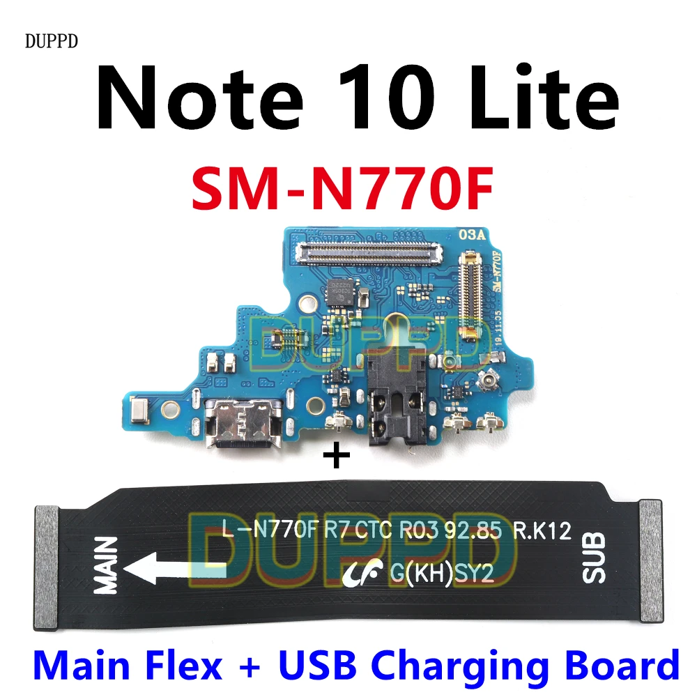 Für Samsung Galaxy Note 10 Lite N770F Lade USB Lade Port Jack Dock Connector Lade Board Wichtigsten Motherboard Flex Kabel