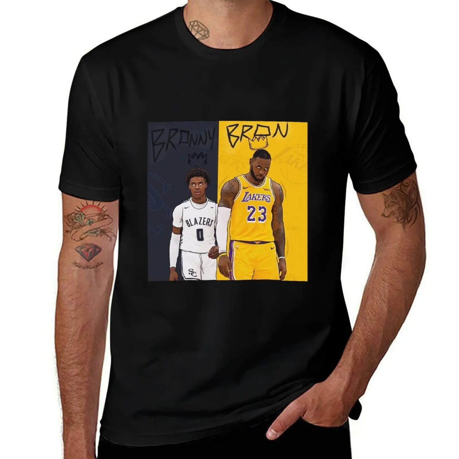 

Fan of Bronny T-Shirt cotton t shirts high quality graphic t shirts for man t shirt man designer T-shirt