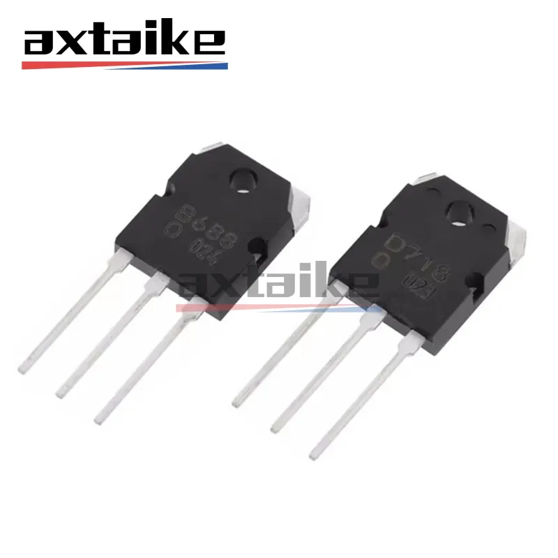 5PCS 2SB688 2SD718 B817 D1047 2SA1941 2SC5198 A1941 C5198 B688 D718 TO3P NPN PNP Complementary Audio Amplifier Power Transistors